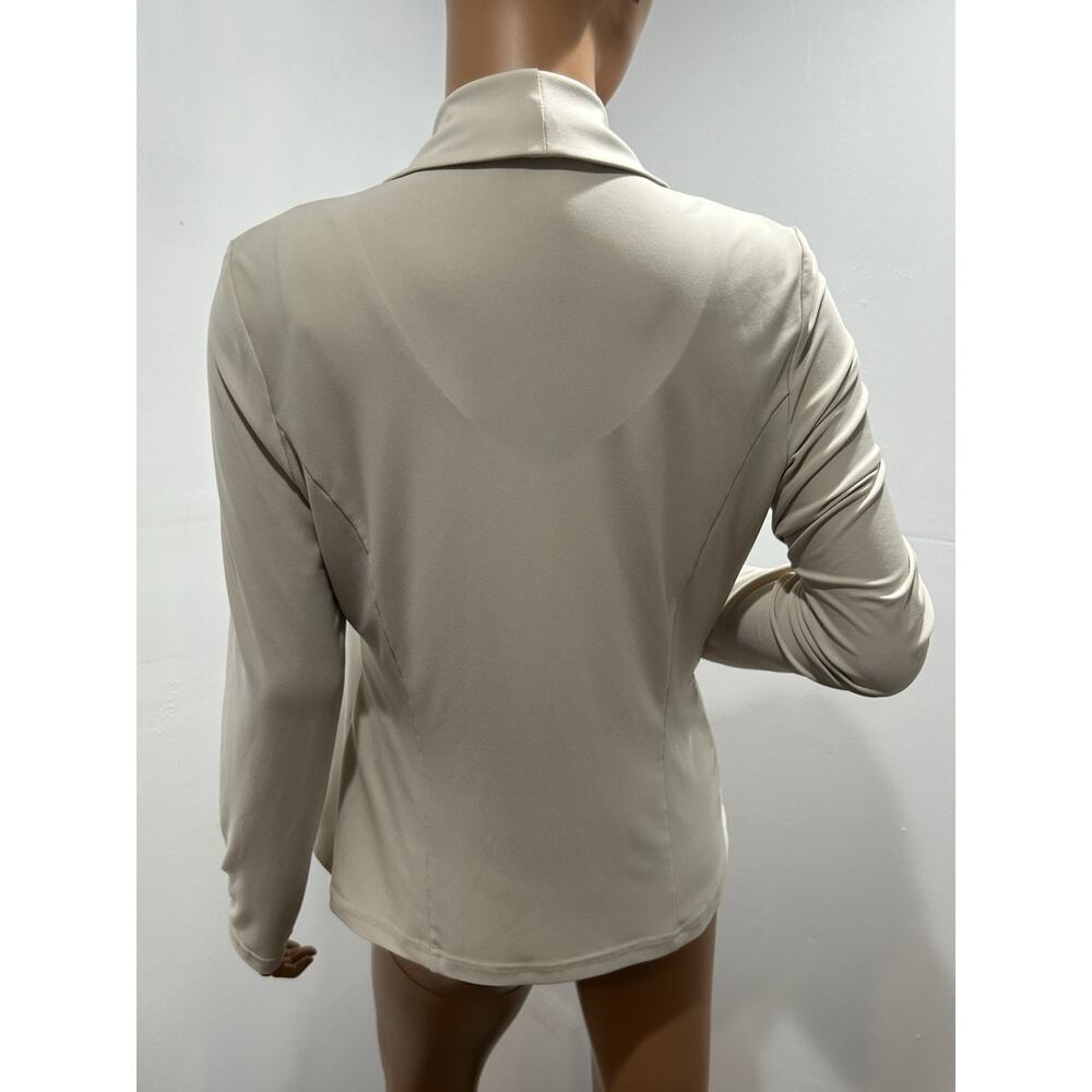 joseph ribkoff Set Of 3 Tank Top Blazer And Pants Beige jersey Fabric Size S/M - Picture 4 of 16